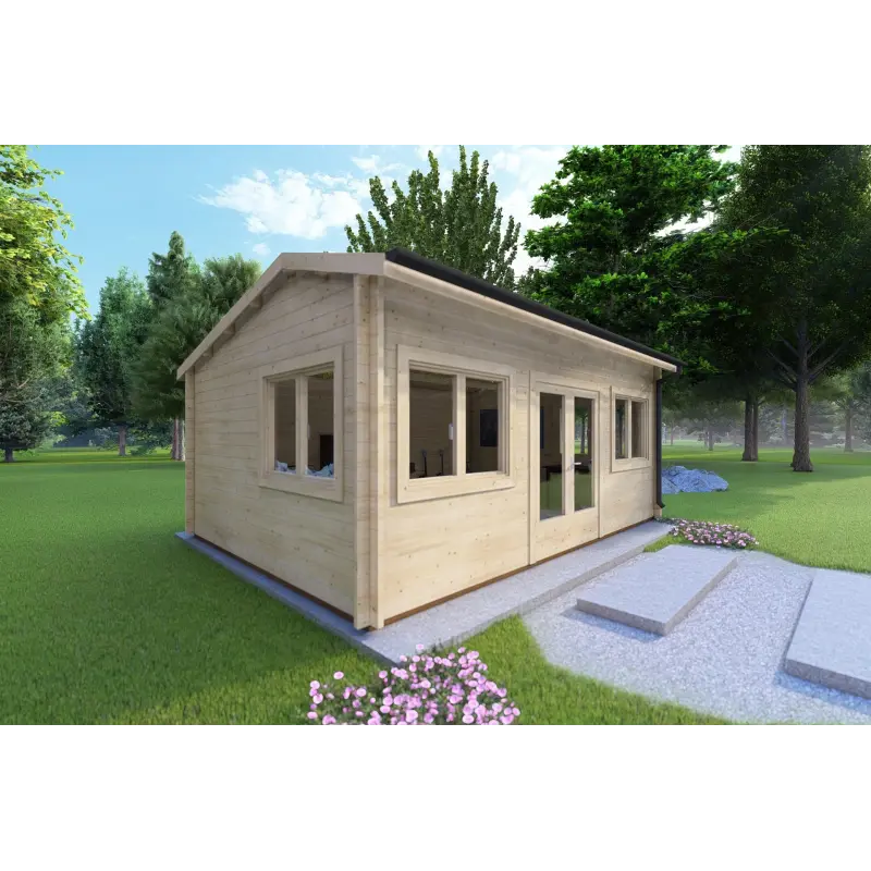 Casa in legno da giardino CAMILLA 6x4.20 44 mm, lato sinistro