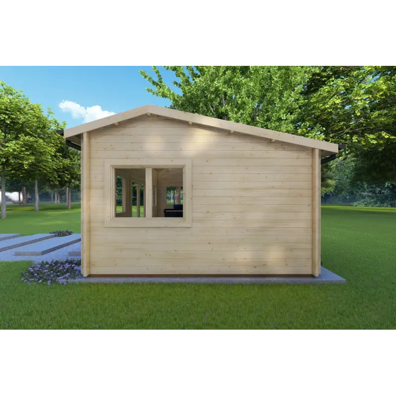 Casa in legno da giardino CAMILLA 6x4.20 44 mm, lato destro