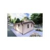 Casa di legno Dalia 5x7 44 mm, fronte lato sinistro