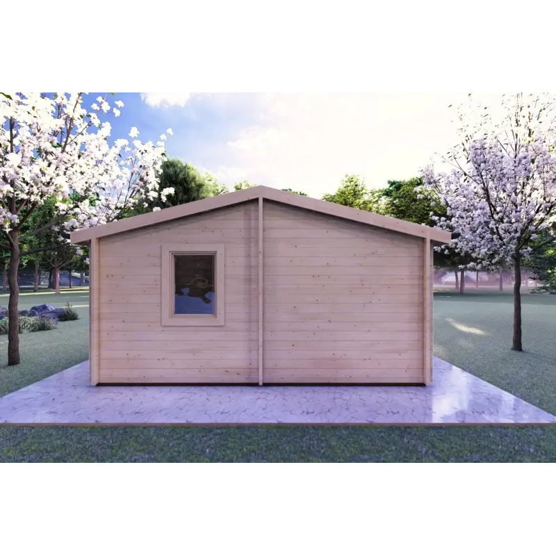 Casa di legno Dalia 5x7 44 mm, retro