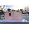 Casa di legno Dalia 5x7 44 mm, retro
