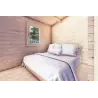 Casa di legno Dalia 5x7 44 mm, interno camera da letto