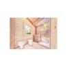 Casa di legno Dalia 5x7 44 mm, interno bagno