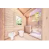 Casa di legno Dalia 5x7 44 mm, interno bagno