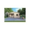 Casa in legno ALMA 6x11 44 mm, vista frontale