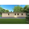 Casa in legno ALMA 6x11 44 mm, lato sinistro
