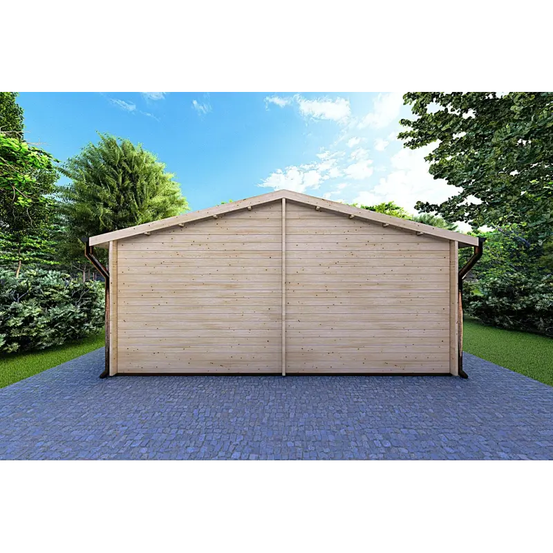 Casa in legno ALMA 6x11 44 mm, retro