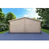Casa in legno ALMA 6x11 44 mm, retro