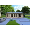 Casa di legno ADELE 8x6 44 mm, vista frontale