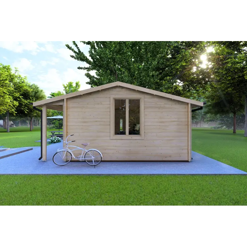 Casa di legno ADELE 8x6 44 mm, lato destro