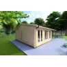 Casa di legno ADELE 8x6 44 mm, fronte lato sinistro