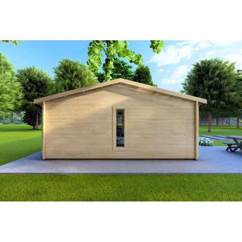 Casa di legno ADELE 8x6 44 mm, lato sinistro