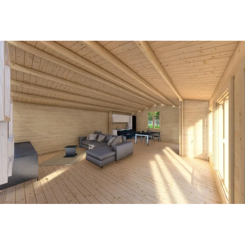Casa di legno ADELE 8x6 44 mm, interno