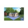 Casa in legno NOEMI 10x6 44 mm, fronte lato destro