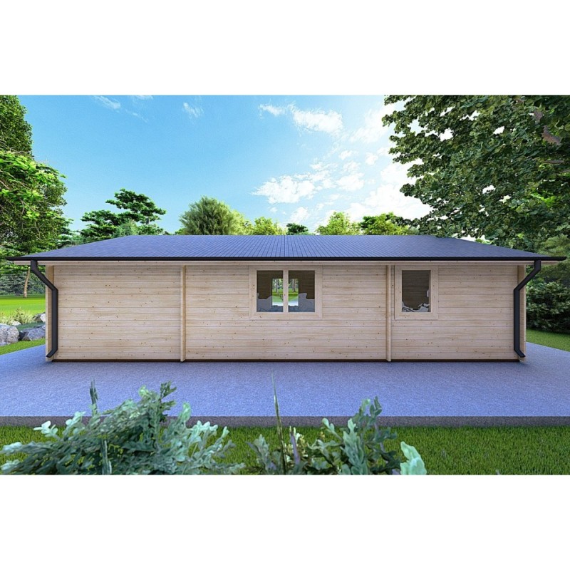 Casa in legno NOEMI 10x6 44 mm, retro