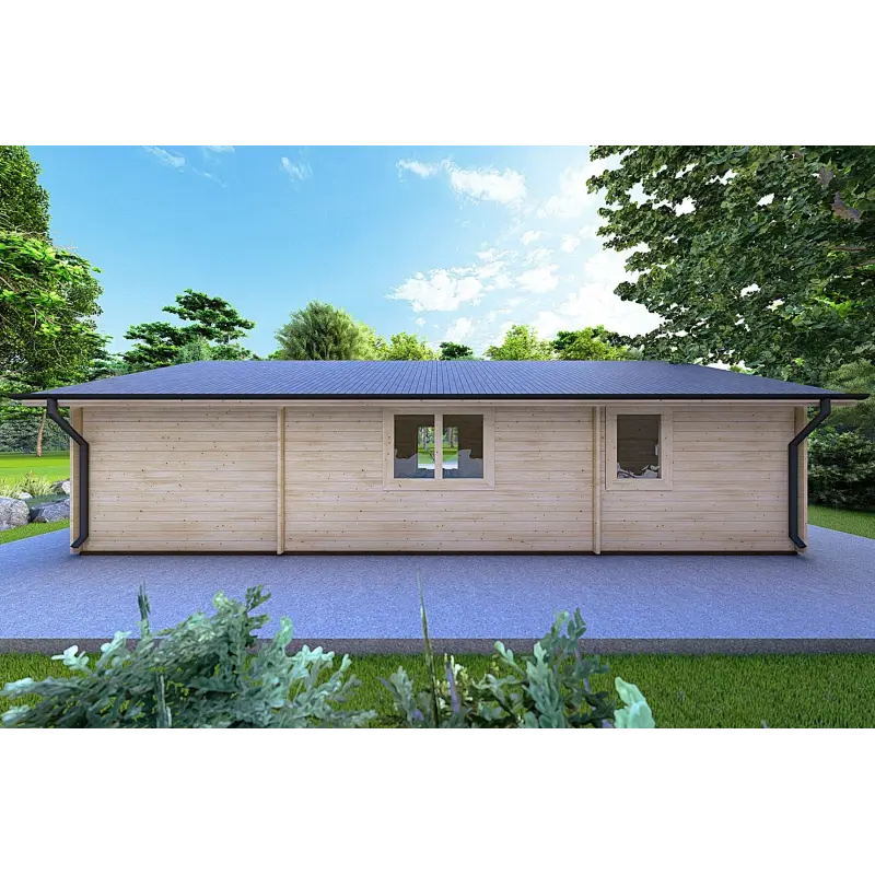 Casa in legno NOEMI 10x6 44 mm, retro