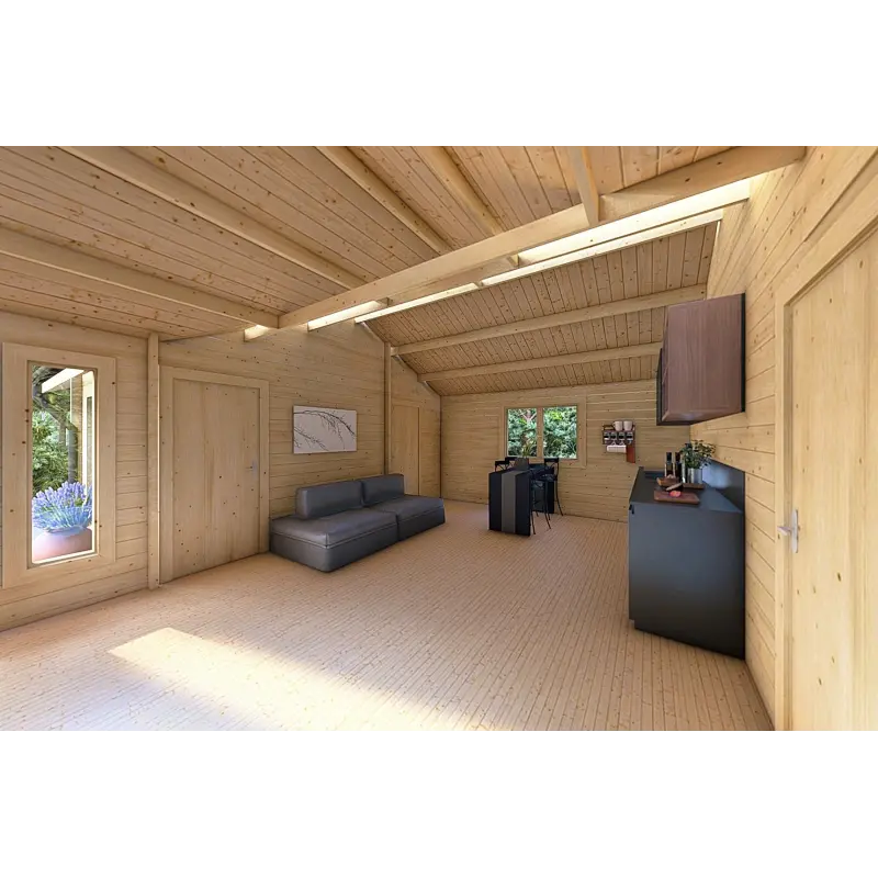 Casa in legno NOEMI 10x6 44 mm, interno