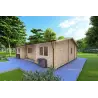 Casa di legno GIADA 10x7.2 44 mm, fronte lato destro