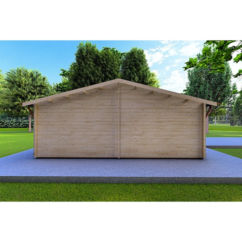 Casa di legno GIADA 10x7.2 44 mm, lato sinistro