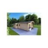 Casa di legno LARA 6x8 44mm,lato sinistro