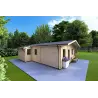 Casa di legno LARA 6x8 44mm,lato sinistro