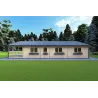 Casa di legno FIRENZE 8x12 44mm, lato destro