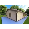 Casa in legno NIZZA 8x14.50 44mm, fronte lato destro