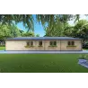 Casa in legno NIZZA 8x14.50 44mm, lato sinistro