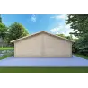 Casa in legno NIZZA 8x14.50 44mm, retro