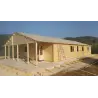 Casa di legno SOFIA 8x14.50 44mm, realizzazione fronte lato destro
