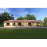 Casa di legno SOFIA 8x14.50 44mm, lato sinistro