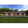 Casa di legno SOFIA 8x14.50 44mm, lato destro