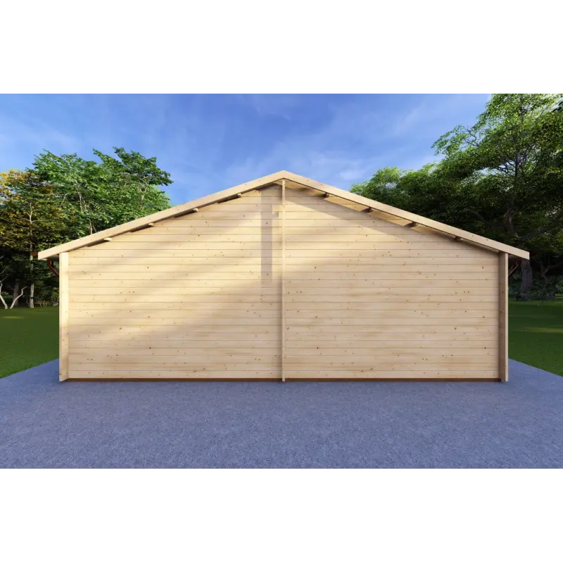 Casa di legno SOFIA 8x14.50 44mm, retro