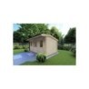 Casetta in legno AZZURRA 5x3 44 mm, fronte lato destro