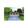Casetta in legno AZZURRA 5x3 44 mm, vista frontale
