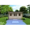 Casetta in legno AZZURRA 5x3 44 mm, vista frontale