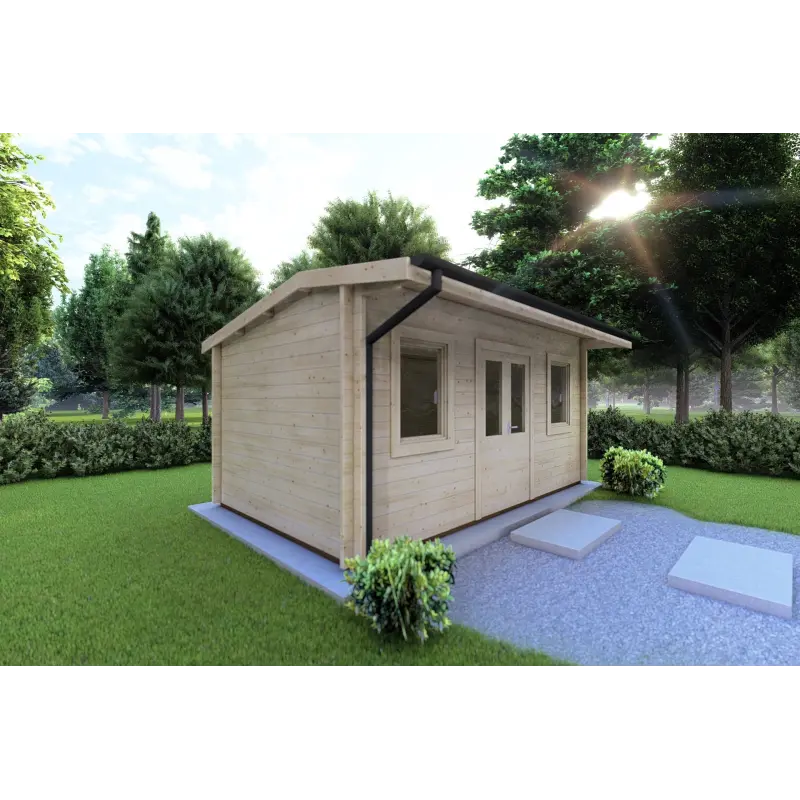 Casetta in legno AZZURRA 5x3 44 mm, lato sinistro