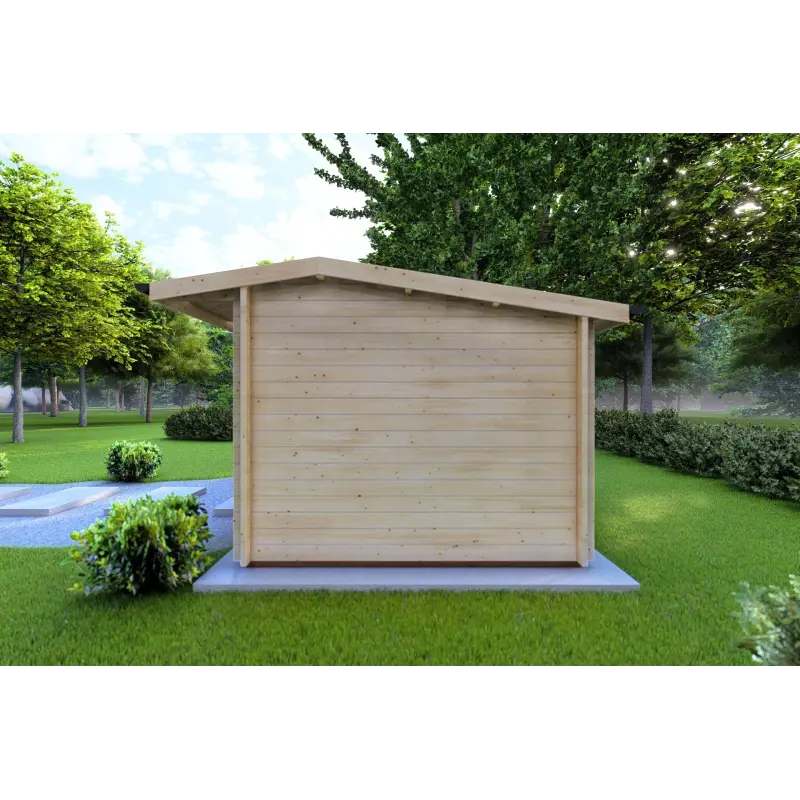 Casetta in legno AZZURRA 5x3 44 mm, lato destro