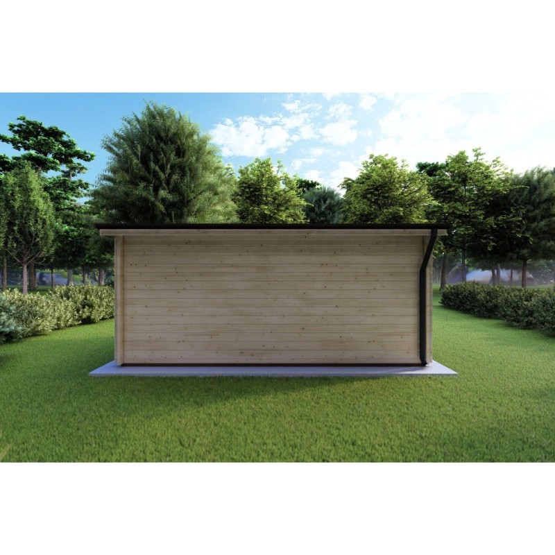 Casetta in legno AZZURRA 5x3 44 mm, retro