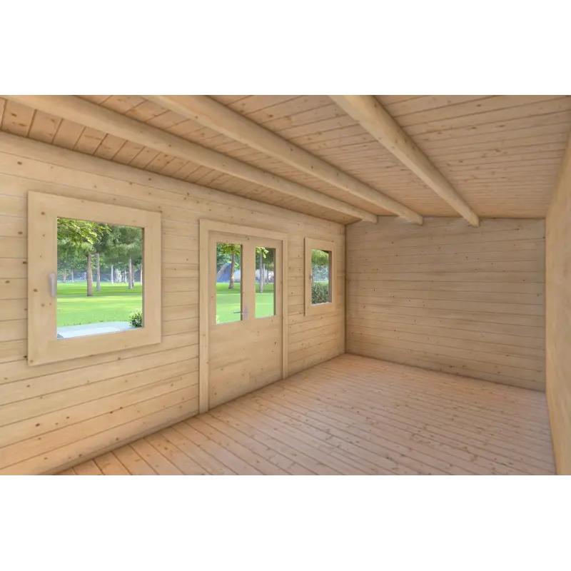 Casetta in legno AZZURRA 5x3 44 mm, interno