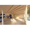 Casa di legno LELLA 6x6 44 mm, interno