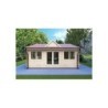 Casetta in legno VIOLA 6x4.2 44 mm, vista frontale