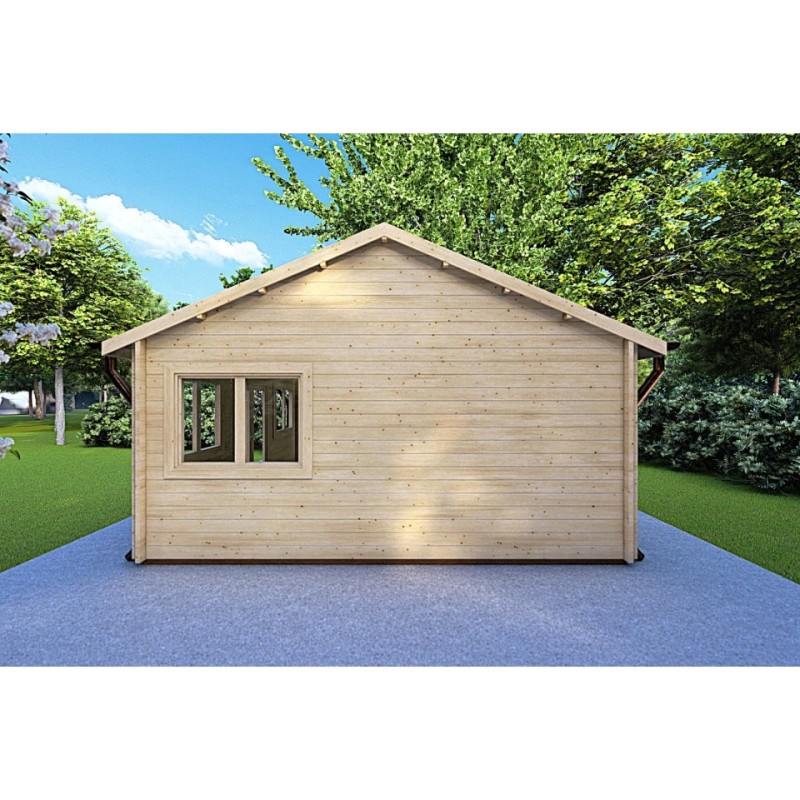 Casetta in legno VIOLA 6x4.2 44 mm, lato destro