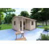 Casa in legno da giardino SONIA 5x4 44 mm, fronte lato sinistro