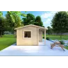 Casa in legno da giardino SONIA 5x4 44 mm, lato sinistro
