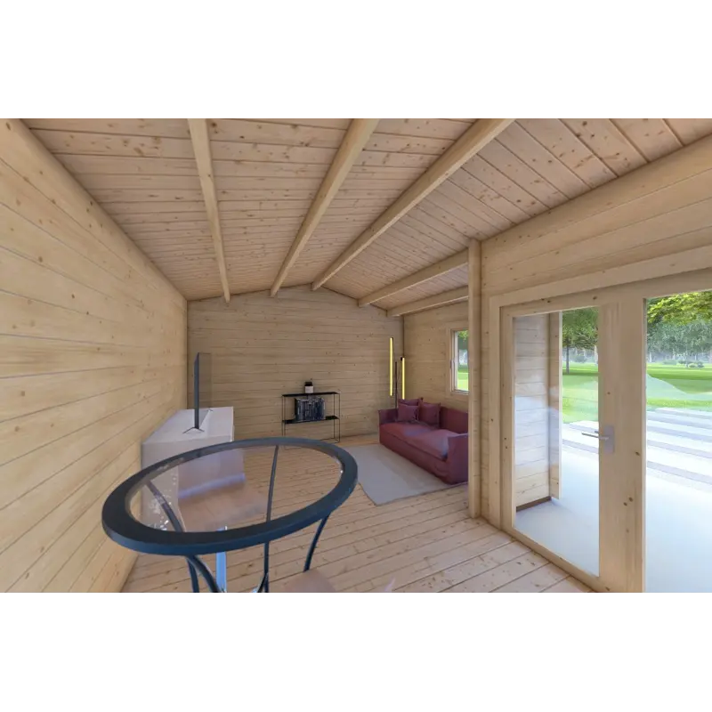 Casa in legno da giardino SONIA 5x4 44 mm, interno