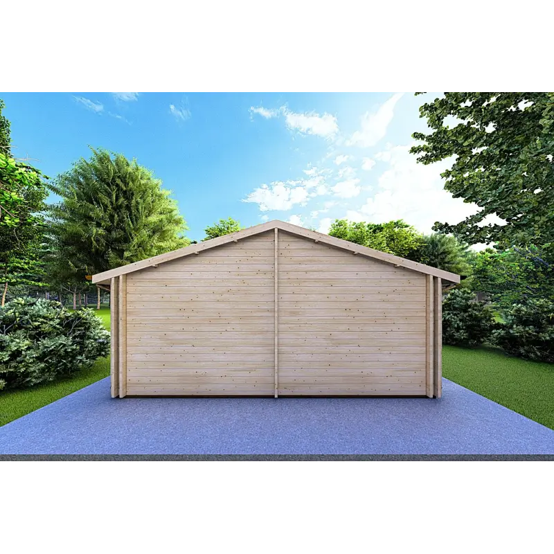 Casa coibentata in legno PERLA 6x6 44/100/44 mm, retro