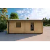 Garage in legno SINGOLO 3.5x6 44mm, lato sinistro