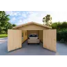 Garage in legno SINGOLO 3.5x6 44mm, vista interna