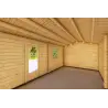Garage in legno SINGOLO 3.5x6 44mm, interno pareti